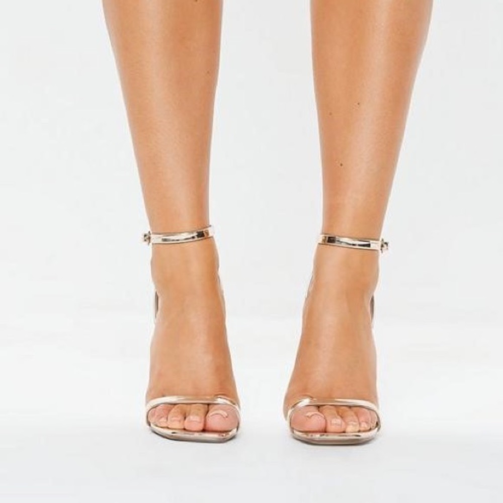 Missguided Gold barely three heels